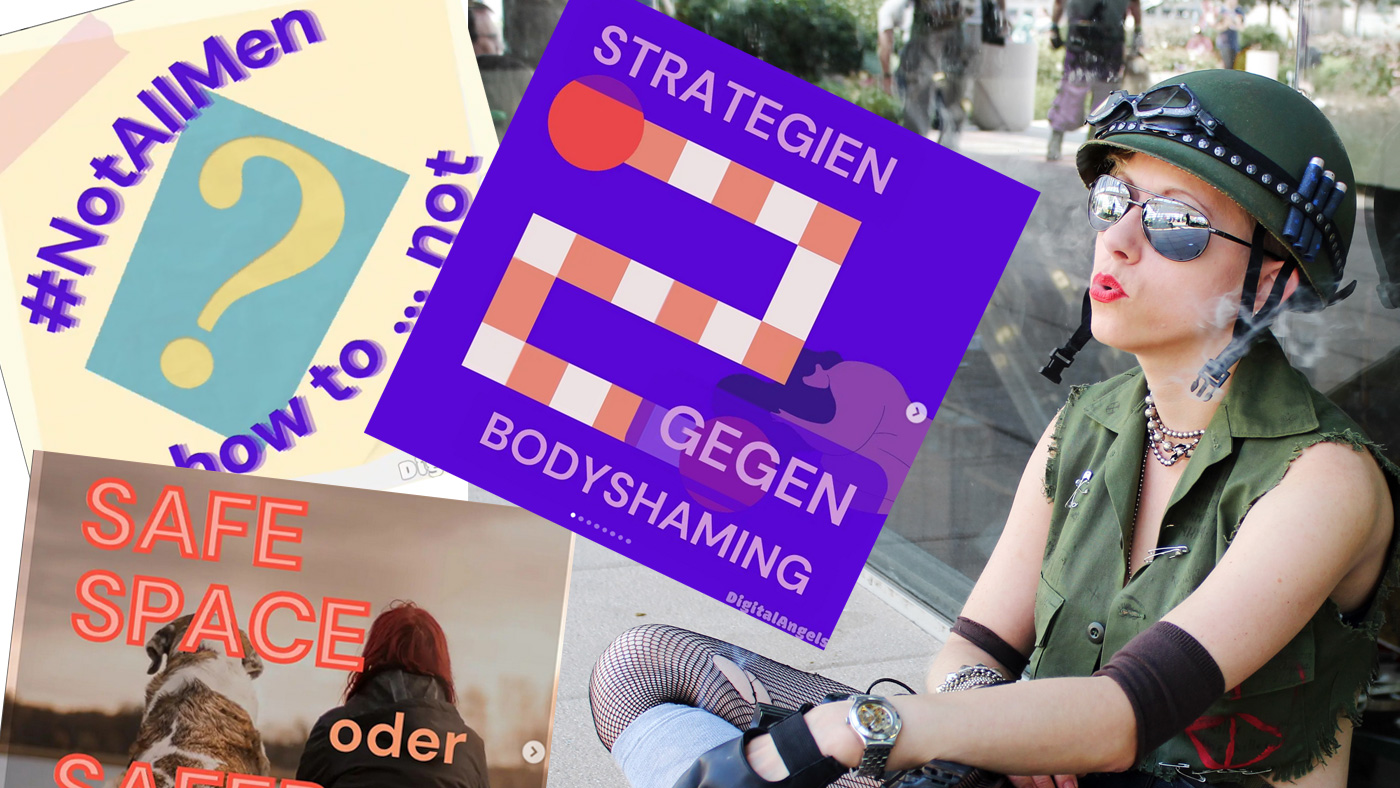 DigitalAngels-Workshops ©Tank Girl on break" by greyloch CC BY-SA 2.0.