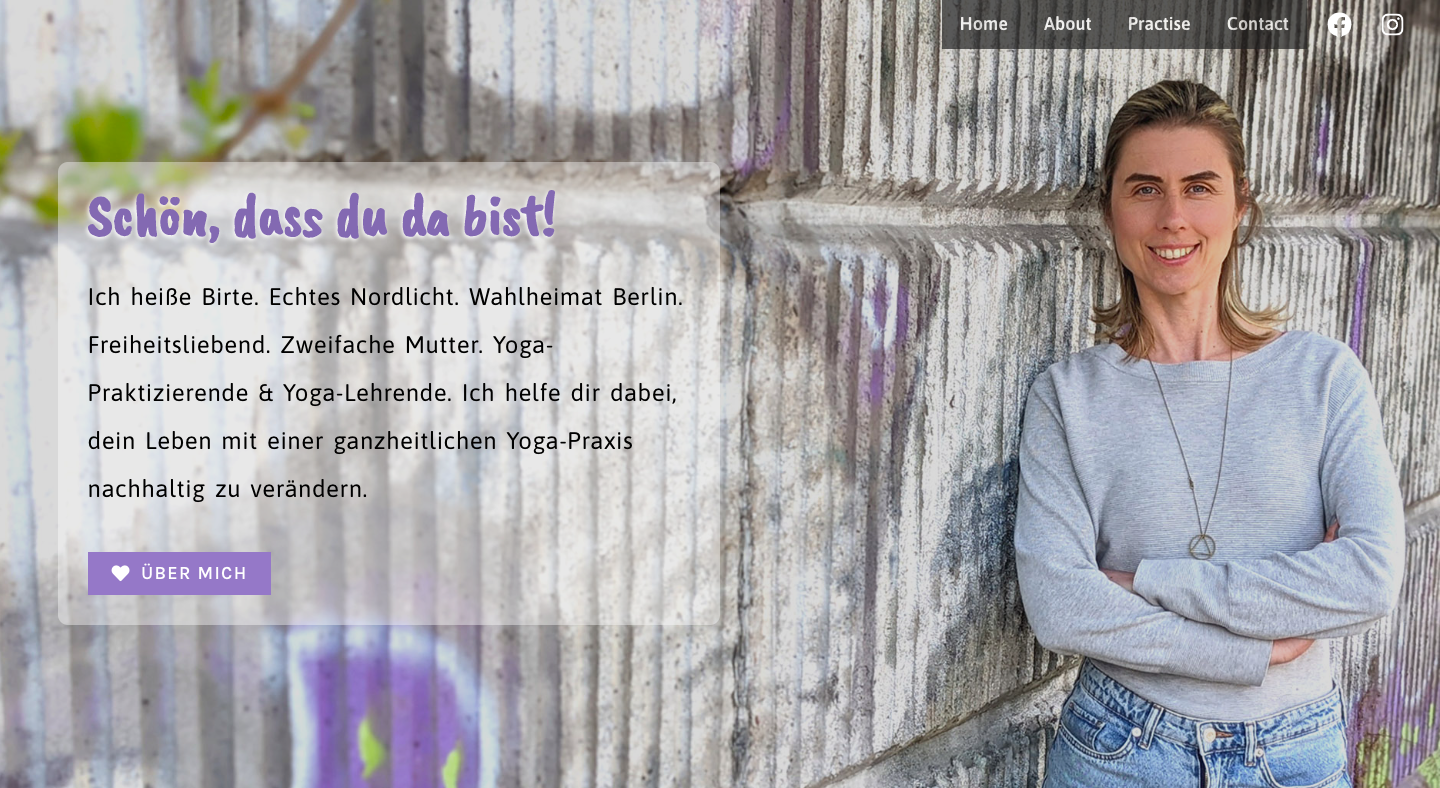 CSMM Praxisprojekte 2022: Website von Birte Pforr