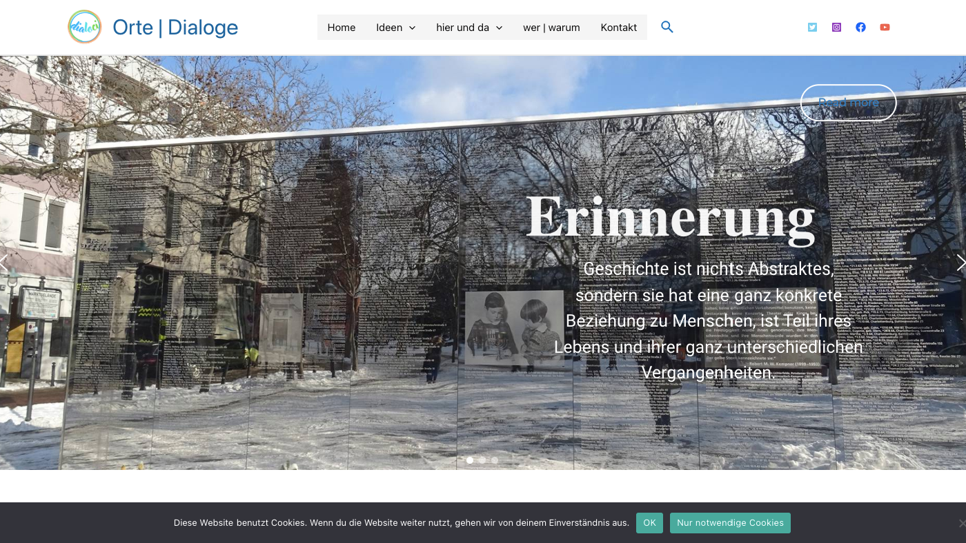 Content- und Social-Media-Management. Praxisprojekte 2022: Website © Heike Rohmann